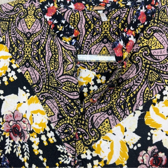 Free People Wildflower Fields Henley Tunic Blouse small - Picture 10 of 15